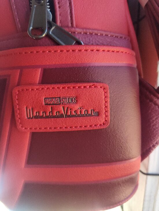 Loungefly Scarlet Witch Cosplay Mini Backpack Marvel Wanda Disney Red